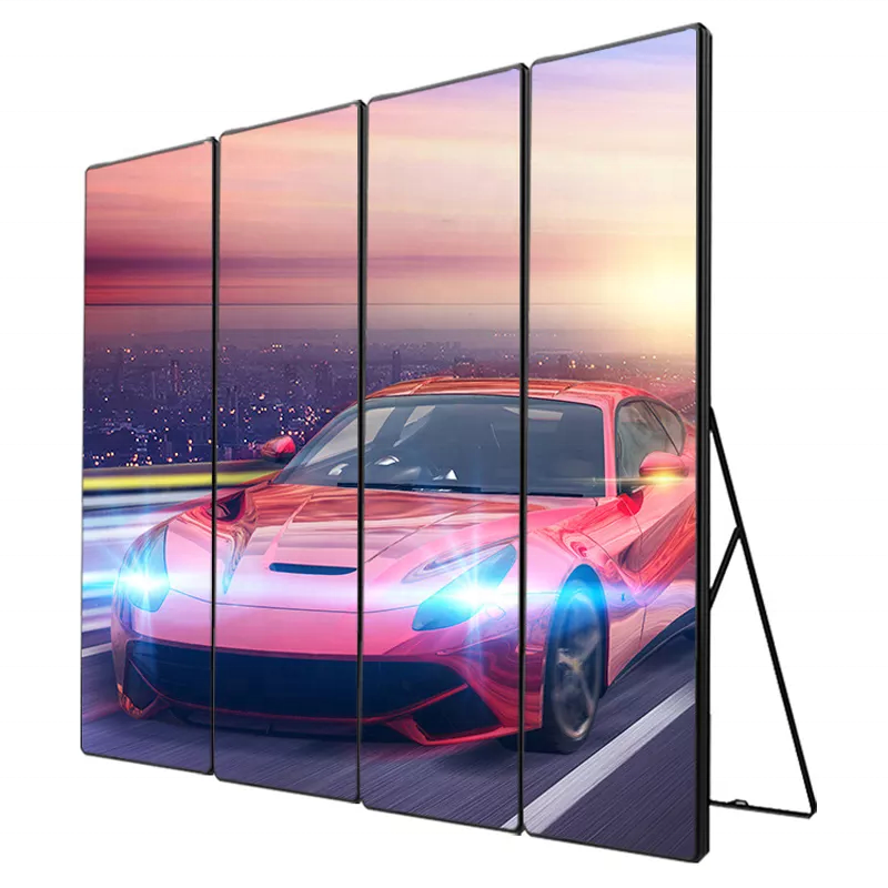 Full Color 1920x640 Moveable Indoor P1.875 Hd Led Poster Displays Alphanumeric Segment Led Display