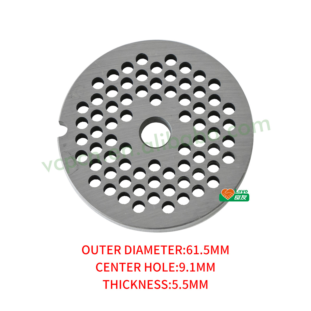 Manual Stainless Steel Plate for Meat Grinder Electric Meat Mincer Disc Spare Part #8-4.0 for Meat Grinder Replacement