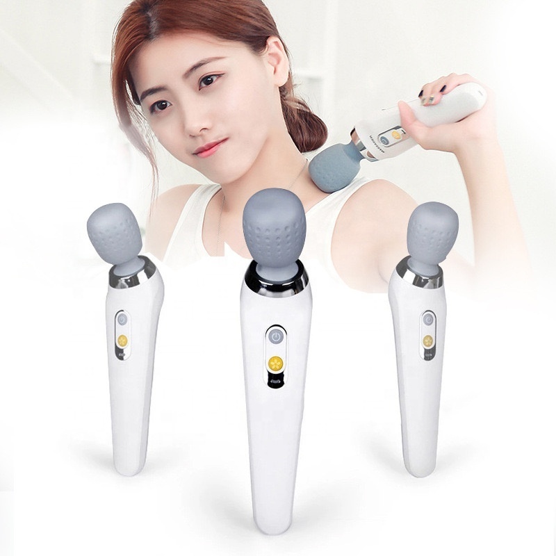 VCT Multi-functional vibration health care head heating percussion back double head handheld massager