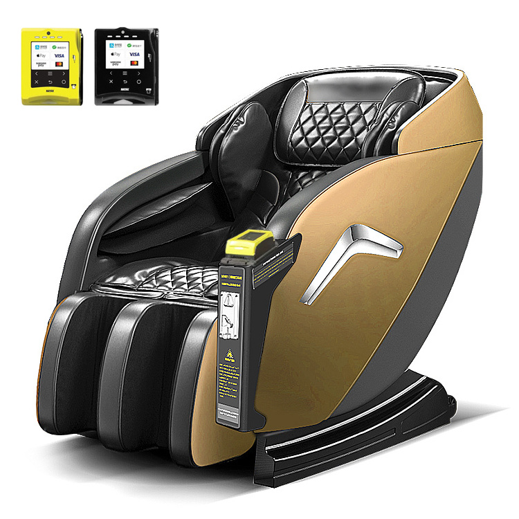 VCT Luxury Commercial 3d Zero Gravity Coin Vending Massage Chair Body Stretch Heat Body Scan Credit Card Massage Chair