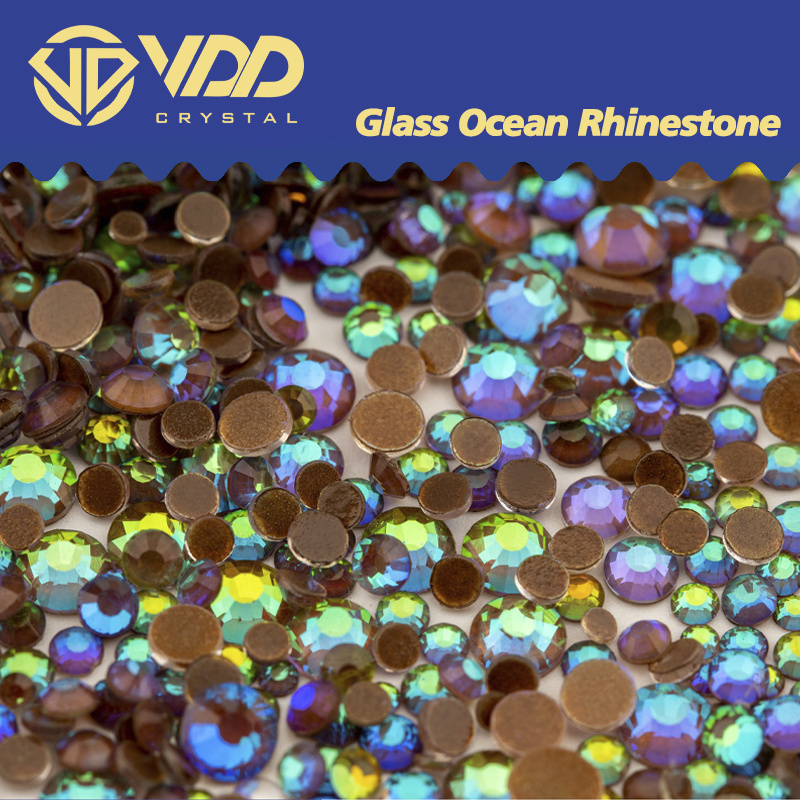 VDD 122 Green Dream SS4-SS30 Glass Rhinestones Crystal Flatback Strass Glitter Stones For DIY Nail Art Crafts Decorations