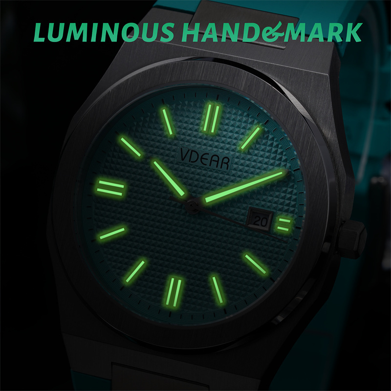 New Design Style High-Quality Luminous Hands Checkered Pattern Dial Watch Silicone Strap Men Watches Gold Quartz Relojes De Lujo