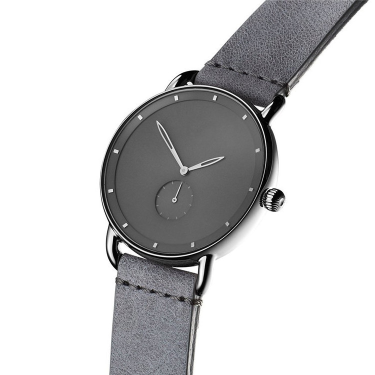 LOW moq minimalist face leather wrist watchjapan movt stainless steel back sr626sw montre femme