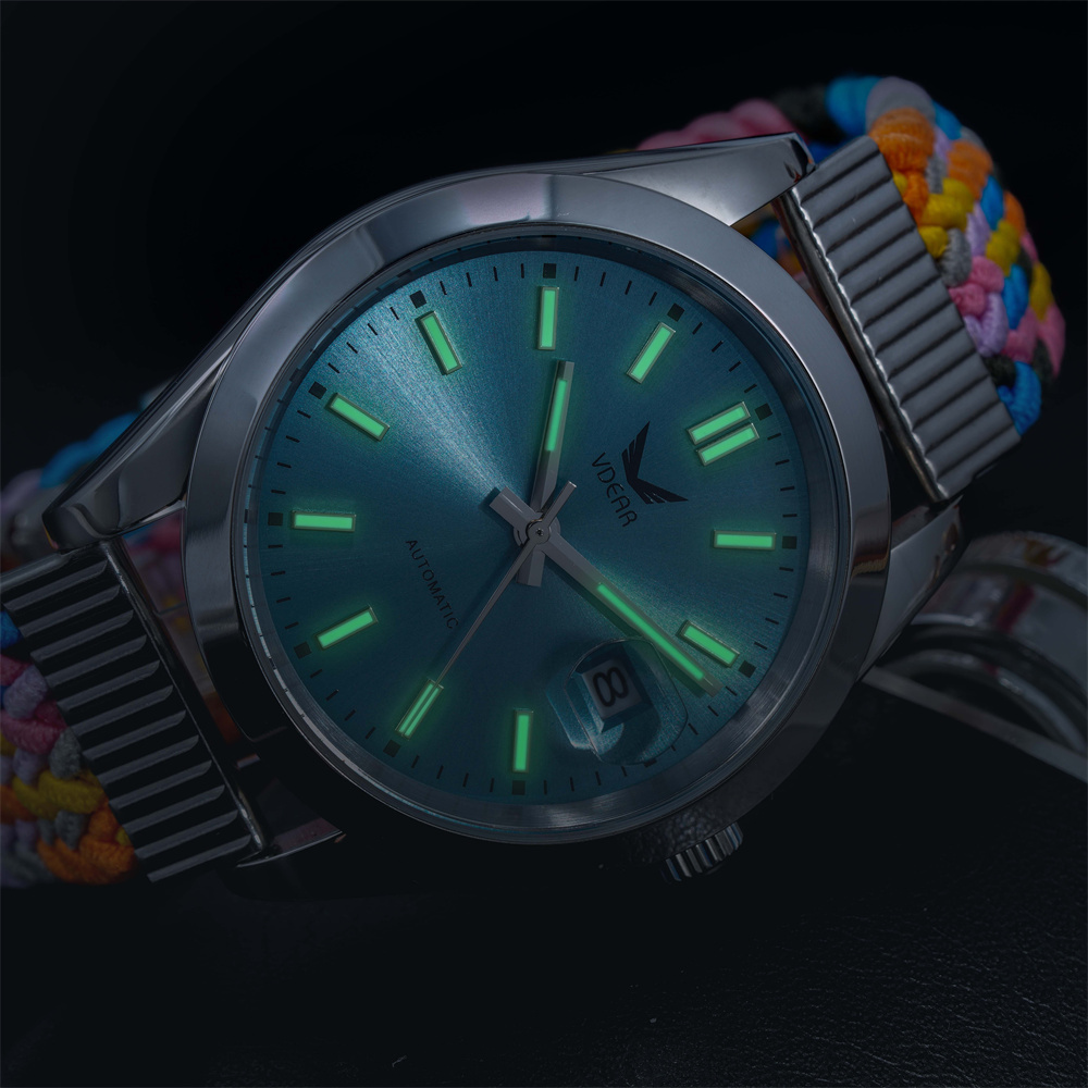 Customized Nylon Strap Luminous Pointers Japan Movt Quartz 40mm Watches Men Wrist Luxury Custom Logo