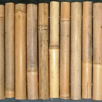 Large Bamboo poles wrapped plastic according to order