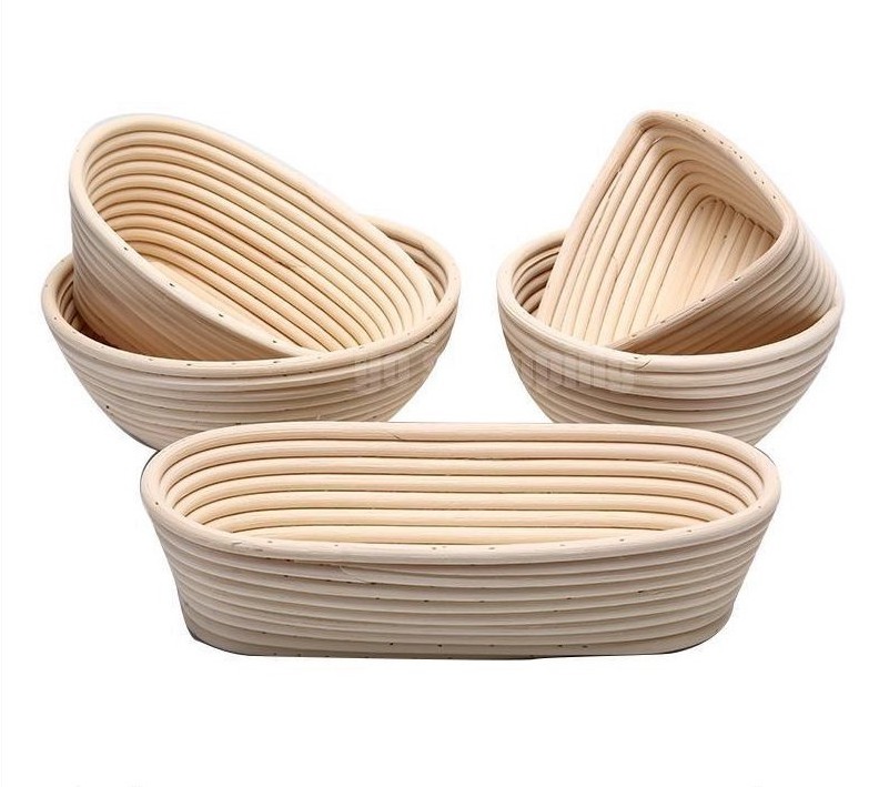 ROUND/OVAL BREAD PROOFING PROVING BASKET RATTAN BANNETON BROTFORM DOUGH TOOL - Axel + 84 38 776 0892