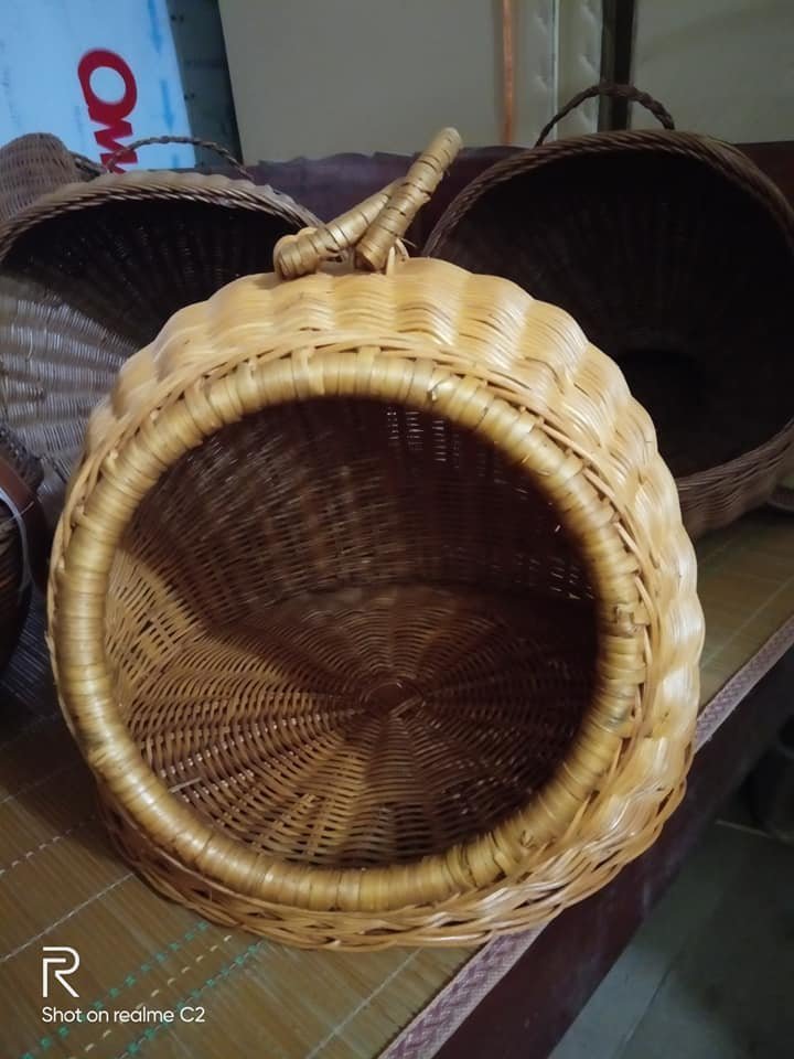 CATS OR SMALL DOGS RATTAN BED WICKER BASKET PUPPY HOUSE - Axel +84 38 776 0892