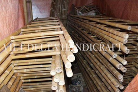 [wholesale] Bamboo raw materials - Natural bamboo pole solid / Dry