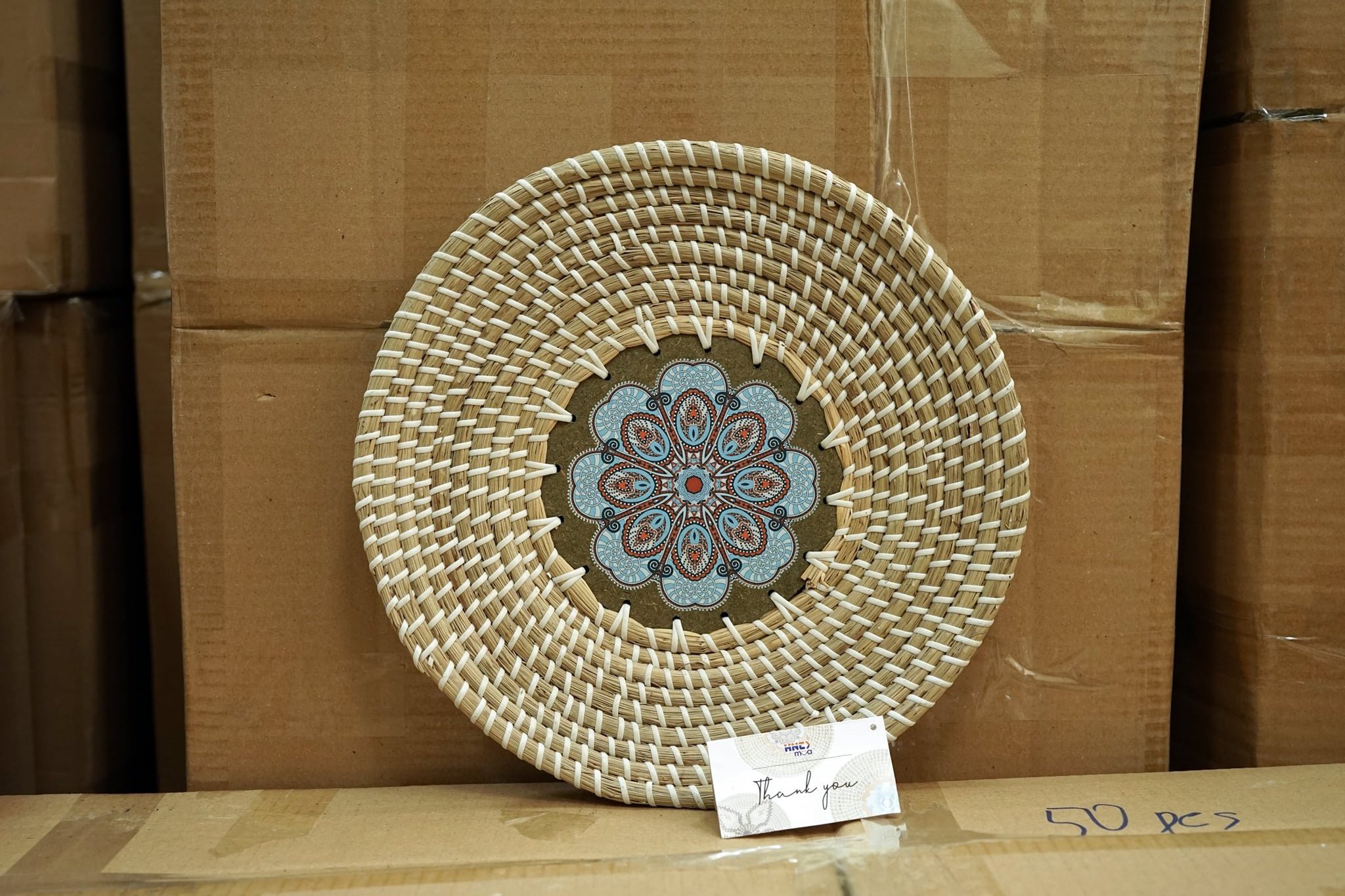 Natural Round Seagrass hanging plate made in Vietnam to decor home// Jolene  + 84 336089155