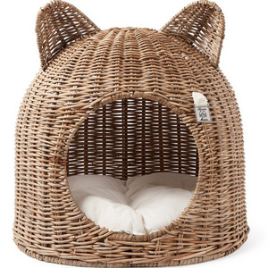 The Best Quality Handmade Rattan Pet House for Cat/ Pet Bed for Dogs from Vietnam with The Best Price Ms. Lily +84 906 927 736