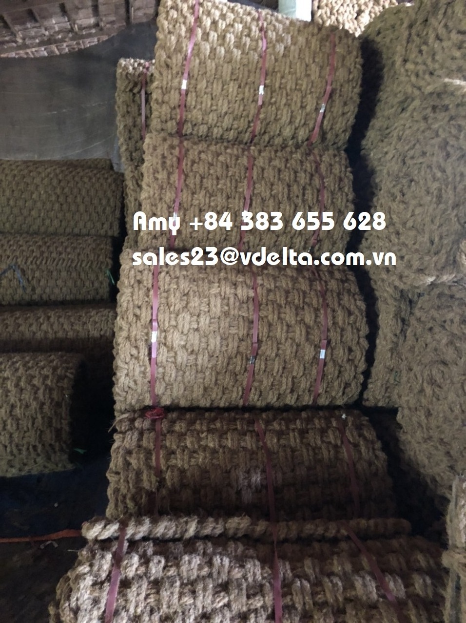 ECO friendly Coconut coir mat from Vietnam coir mat for outdoor paving with factory price Custom size, thickness 100% natural