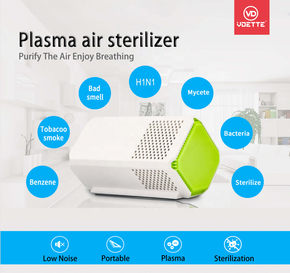 Mini Smart air purifier portable reduce Vocs household odors from cooking, pet, smoke ozone sterilizer car cleaner