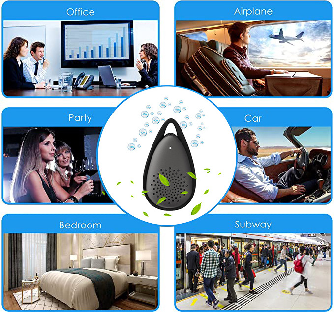 pet odor eliminators wearable devices corporate gift set customized air freshener necklace smart mini portable air purifier