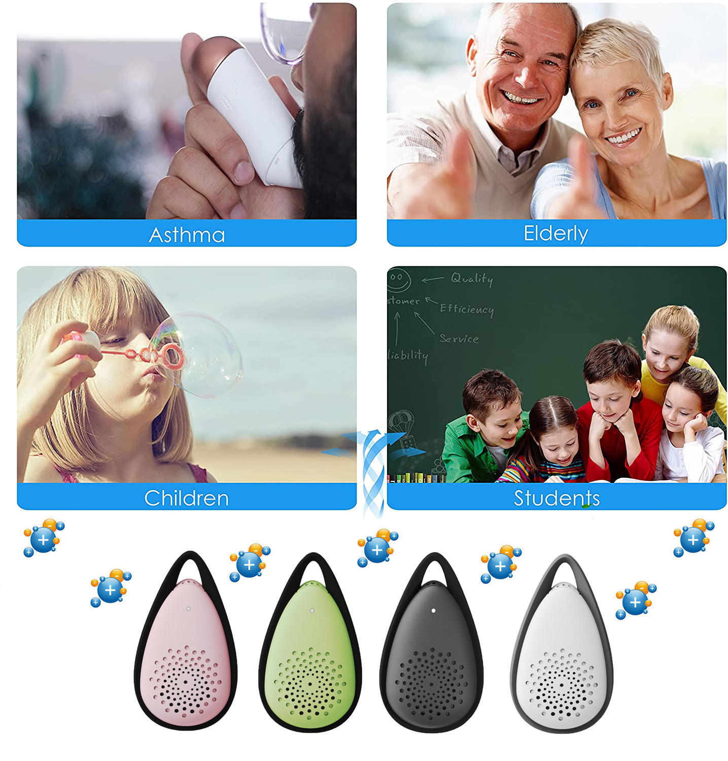 pet odor eliminators wearable devices corporate gift set customized air freshener necklace smart mini portable air purifier