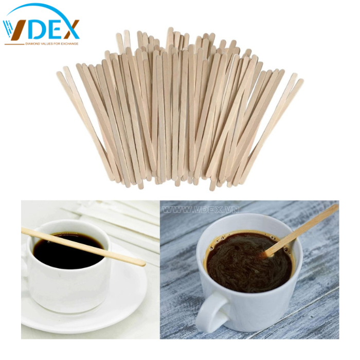 Coffee sticks - Natural Wood Coffee Stirrup Sticks Flavored Biodegradable Coffee Stir