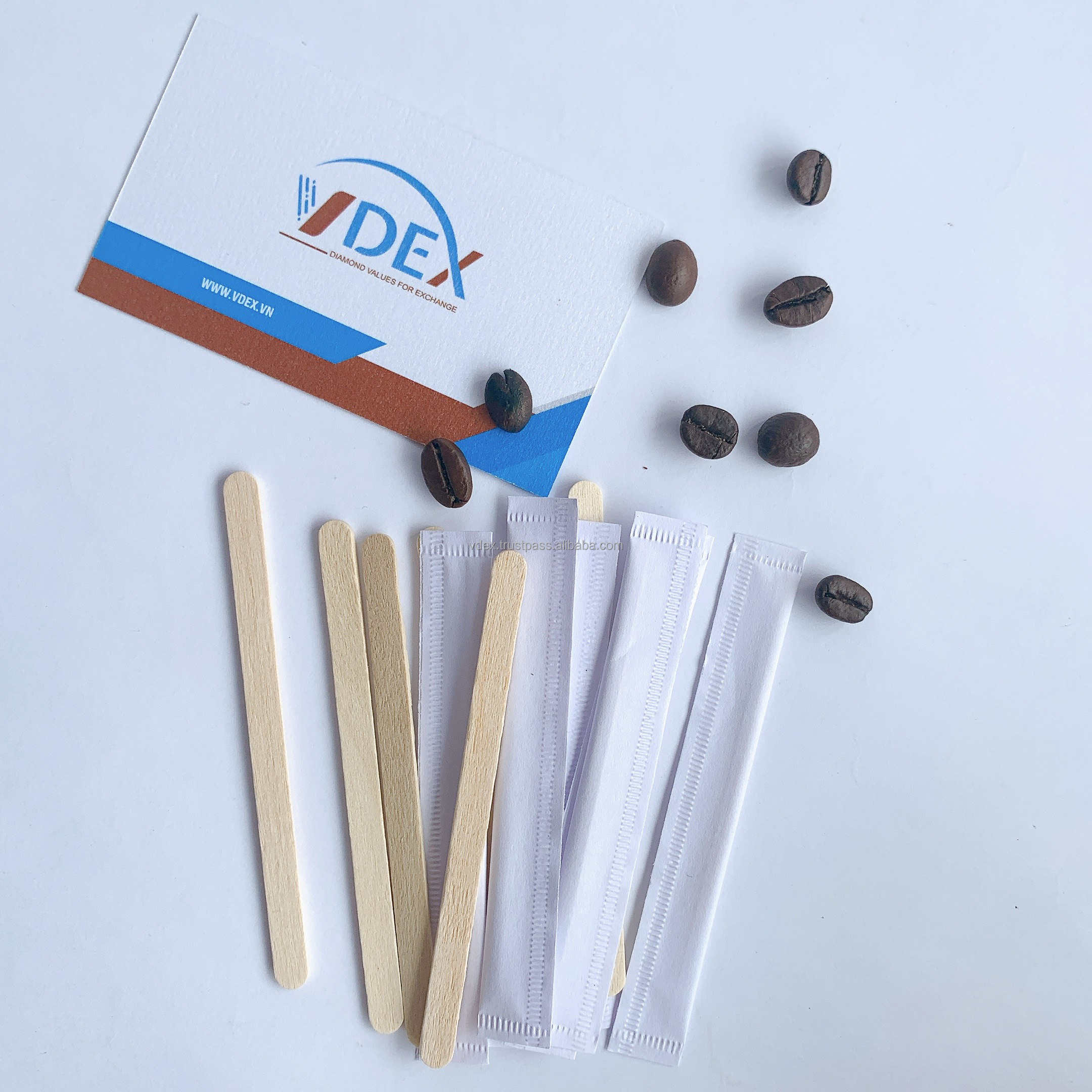 Vdex Wholesale Food Grade Wooden Tea Mixer Coffee Sticks Stirrers Cocktail Drink Swizzle Stick Wood Wedding Mix Stick Disposable