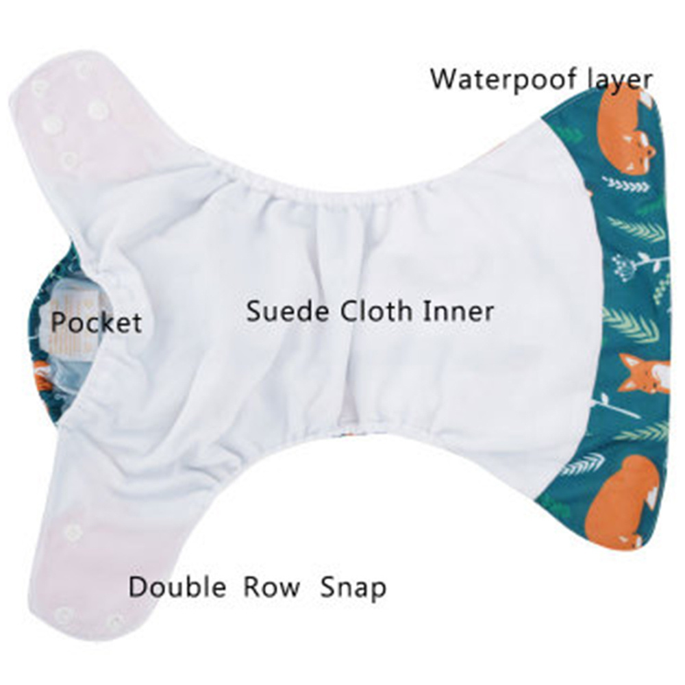 Baby Bamboo Cloth Diapers Washable Reusable With Insert, Custom Cloth Diaper Manufacturer In China