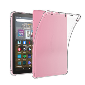 Transparent Soft TPU Case with Anti-drop Airbag Protective Tablet Cover for Amazon Kindle Fire HD8 2022 8" Tablet Case Cover