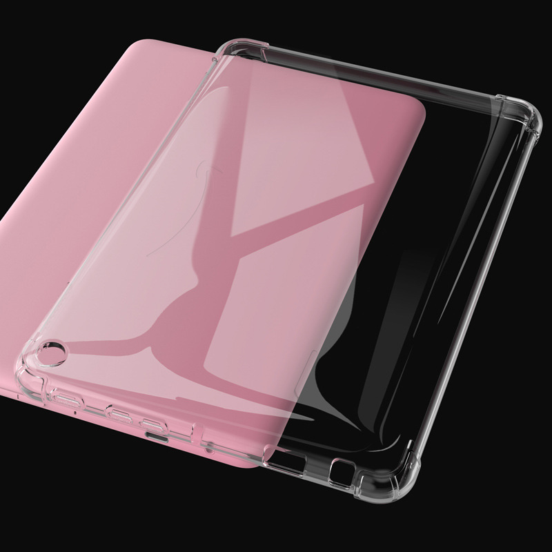 Transparent Soft TPU Case with Anti-drop Airbag Protective Tablet Cover for Amazon Kindle Fire HD8 2022 8