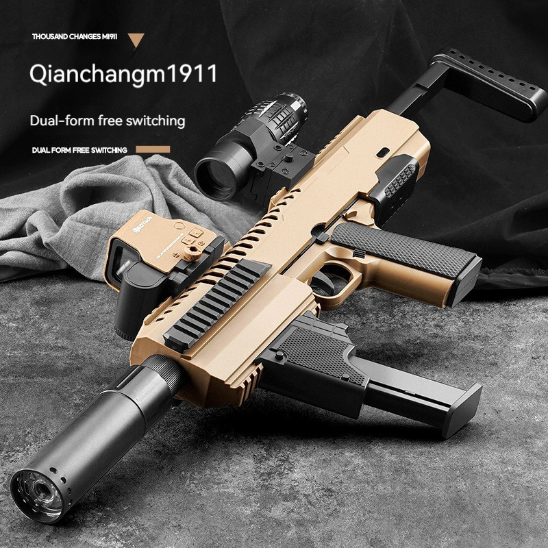 Wholesale new M1911 EVA soft bullet gun toy shell throwing gun light outdoor shooting game activities equipment sniper rifle toy