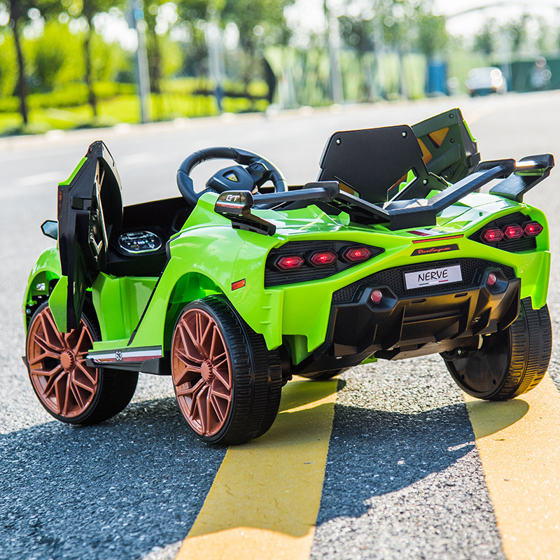 12V  ride-on cars lambor Four-wheel car for children ride-on cars oversized  Dual drive dual electric music remote control