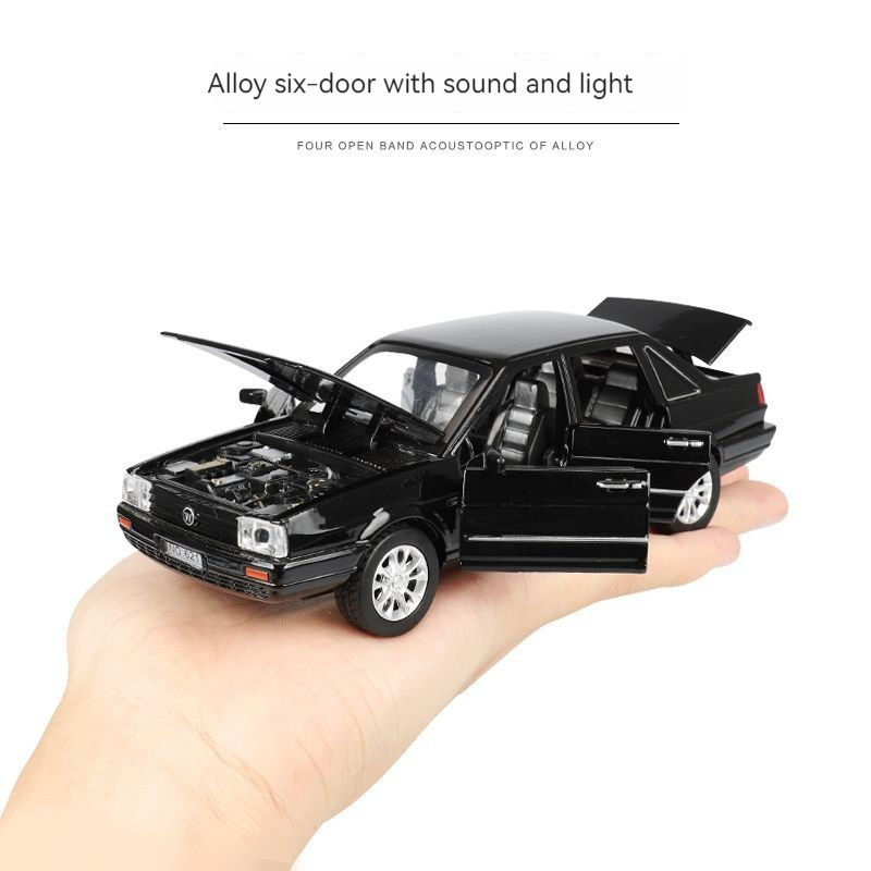 diecast model car 1:32 VW Jetta with sound and light pullback decorate collect Wheels Movable metal car model toys