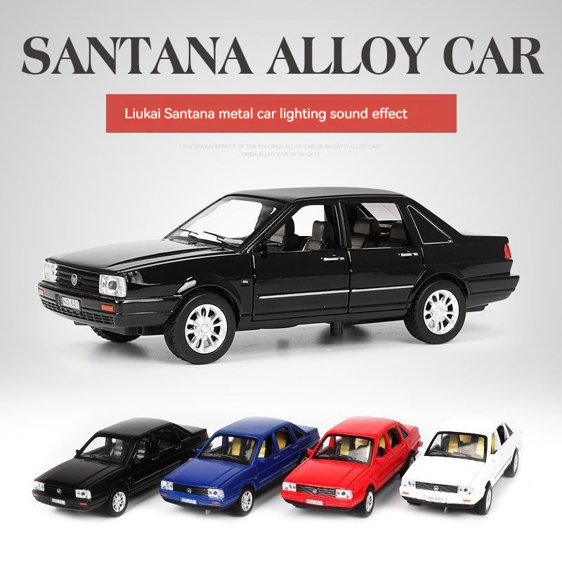 diecast model car 1:32 VW Jetta with sound and light pullback decorate collect Wheels Movable metal car model toys