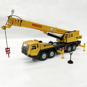 diecast 1:50 Heavy duty crane toy alloy large crane model simulated metal kids engineering car boxed truck hoist lift model