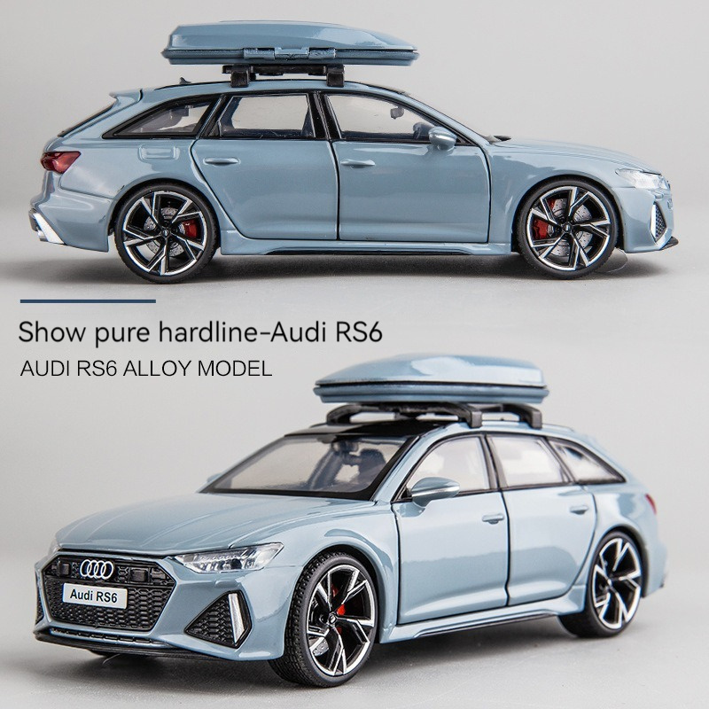 1:32 diecast model cars Audi RS6 alloy car model with sound and light pullback metal model car toys ornament Modelo del coche