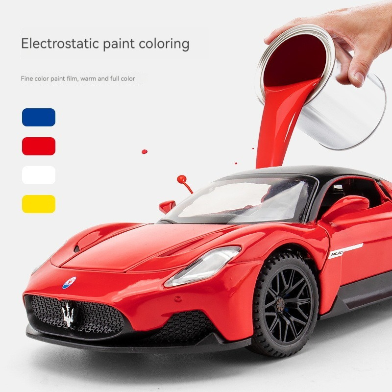 diecast toys model car 1:32 Maserati MC20 alloy car model with sound and light pullback metal car model toys Modelo del coche