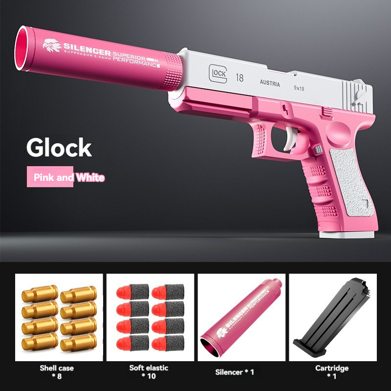 2024 Wholesale 1911 Glock toy pistol Softshell air soft gun projectile soft EAV guns children toys kid toy Modelo de pistola de