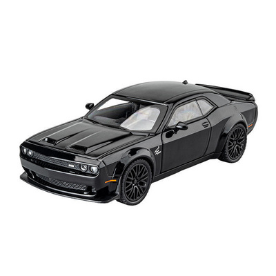 Dodge Challenger Charger SRT diecast 1:32 metal car shock absorber simulation sound and light pullback door open alloy car model