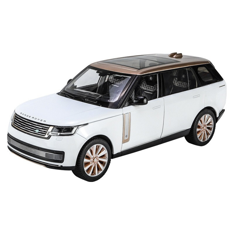 Wholesale Simulation diecast 1:18 Land Rover Range Rover SUV 2023 alloy car model decoration toys sound and light doors open