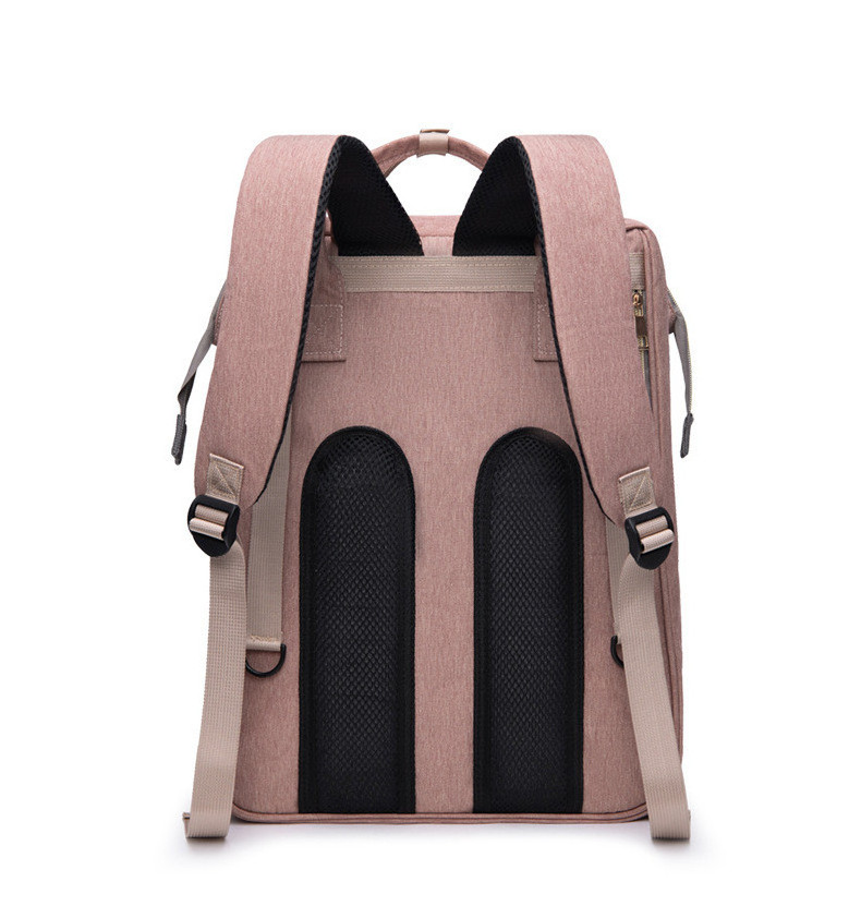 2023 new factory wholesale OEM/ODM Custom Mummybag With Bed Cradle Baby Backpack Diaper Bag With Changing Station