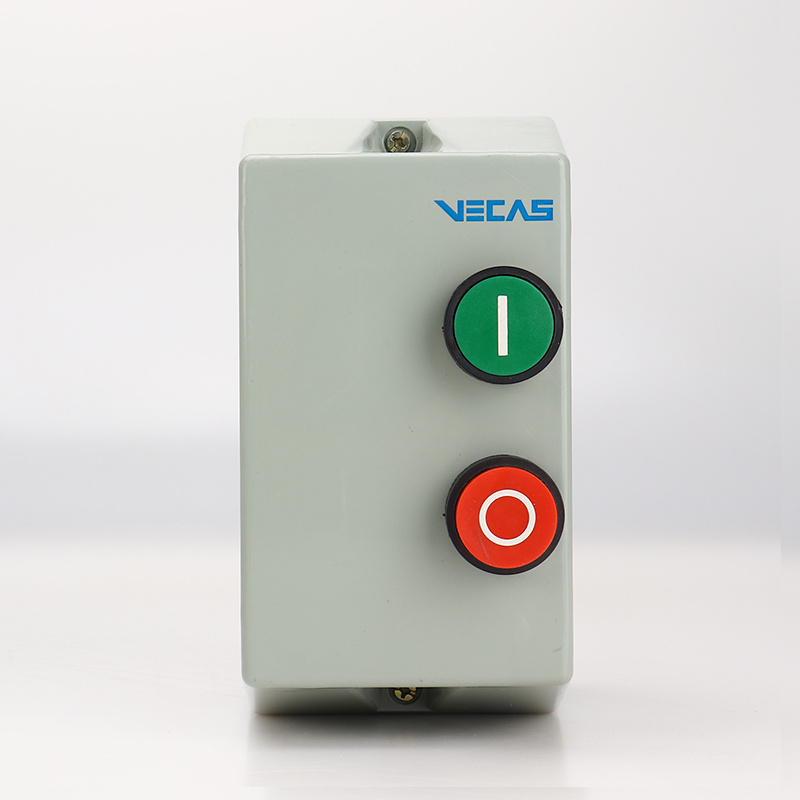 VECAS HE1 Series Magnetic Starter and Motor Starter Are Equipped with CJX2 0910 AC Contactor and Thermal Relay IP65 Protection