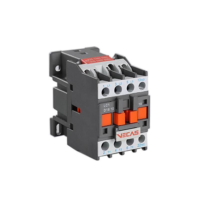 Vecas LC1 D18 telemecanique ac contactor 3p 3 pole LC1 D1810 220v 415v 660v 18A 18 amp electrical magnetic dc ac contactors