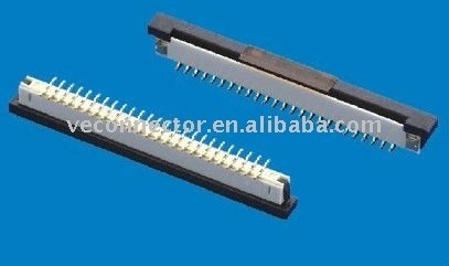 1.0mm top entry  parallel feet smd ffc connector