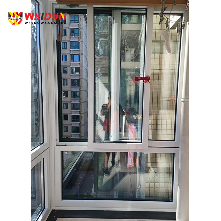 Weidun perfect quality drift window double glass aluminum profile for residential sliding window