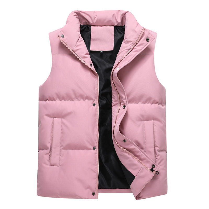 Sport Vest Wholesale Unisex Breathable Stand Collar Down Puffer Warm Vest for Men