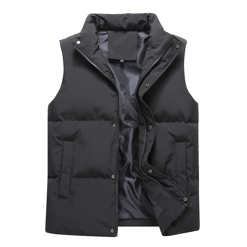 Sport Vest Wholesale Unisex Breathable Stand Collar Down Puffer Warm Vest for Men