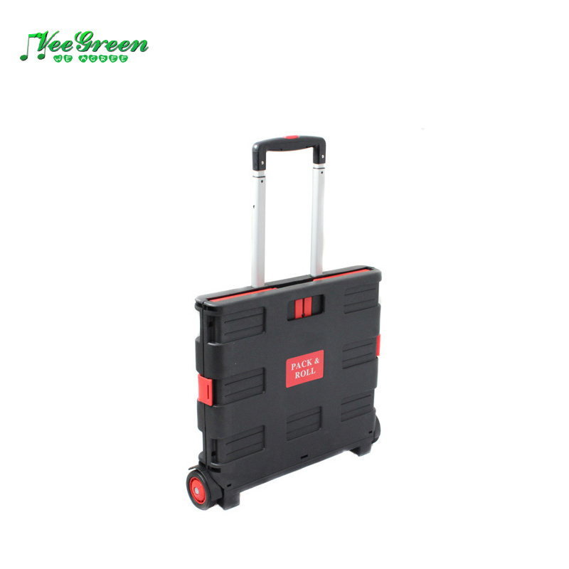 Plastic Easy Roll Crate Cart on Wheels