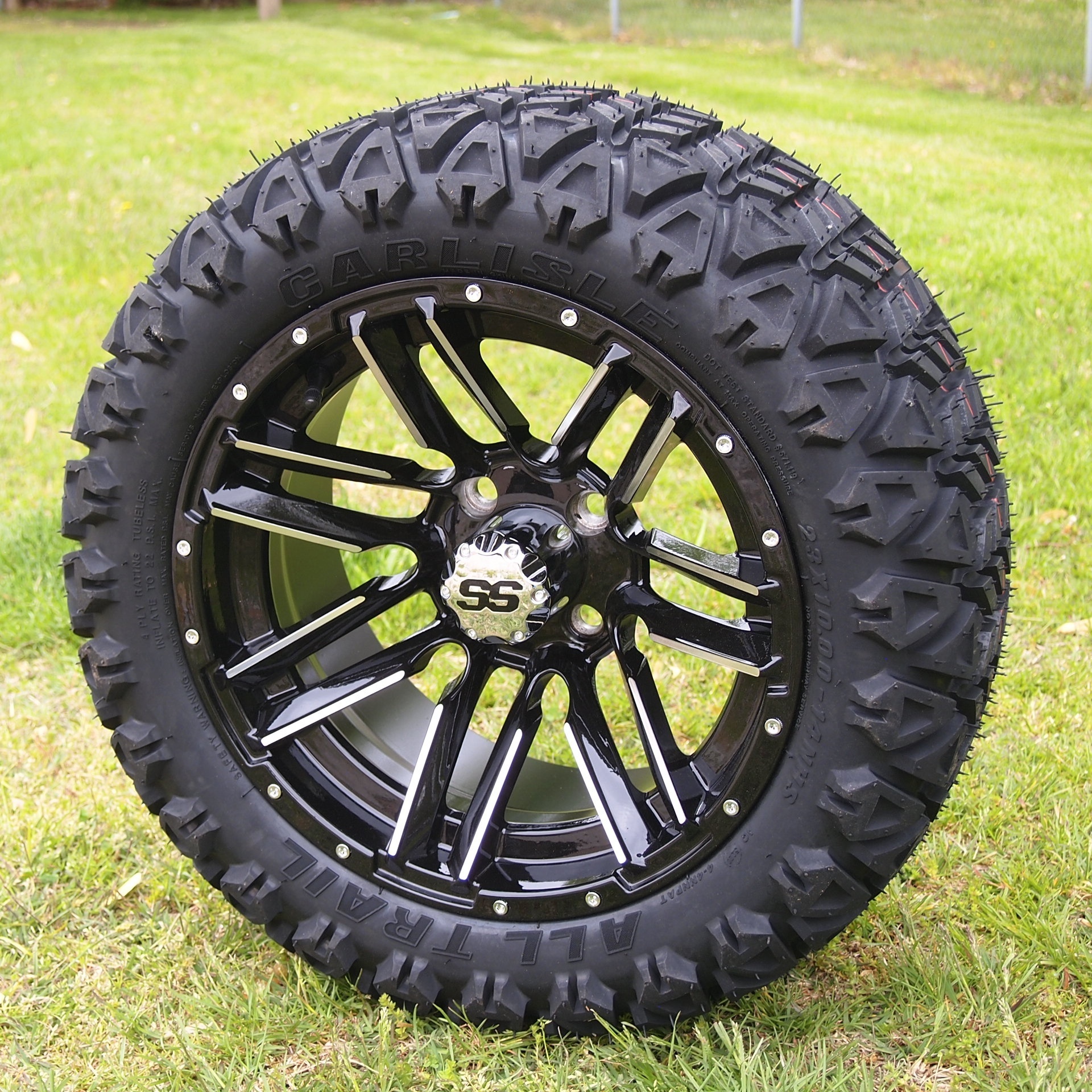 14 Inches Golf Cart Tire And Wheel Combo 23x10-14 All Terrain Tires 14