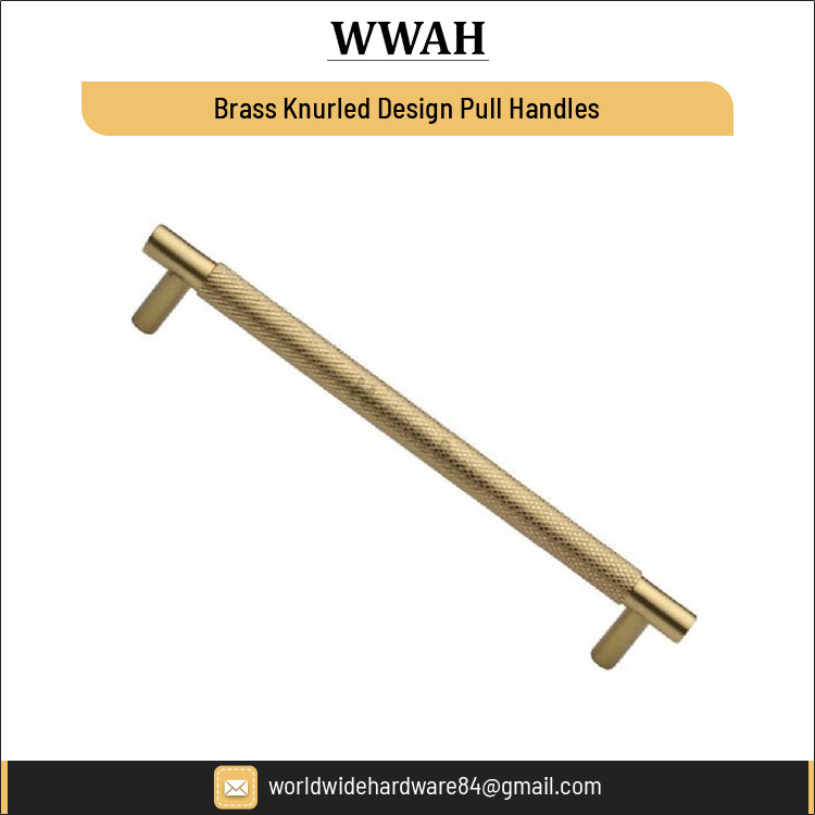 Top Quality Wholesale Furniture Hardware Antique Brass Knurled Design Pull Handles for Cabinet, Drawer, Door at Best Price