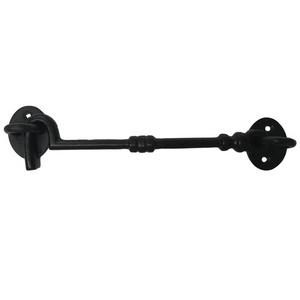 Door and Window Accessories Black Window Lock with Safety Cabin Window Hook Door Eye Latch for Sale