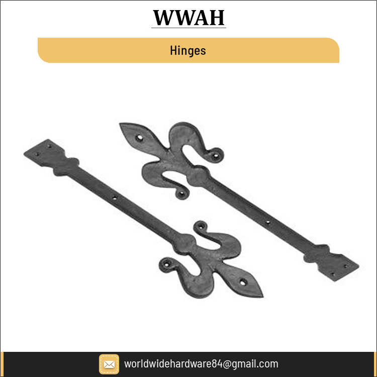 Wholesale Supply Door and Window Accessories Decorative cast Iron/Brass Door Closer Hinges in Black Finish at Low Price