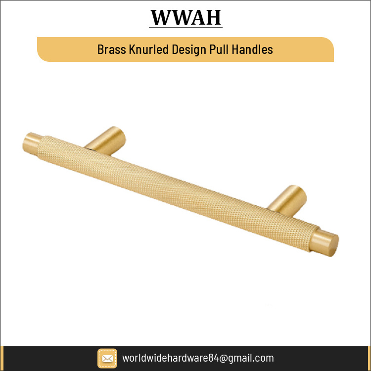 Top Quality Wholesale Furniture Hardware Antique Brass Knurled Design Pull Handles for Cabinet, Drawer, Door at Best Price