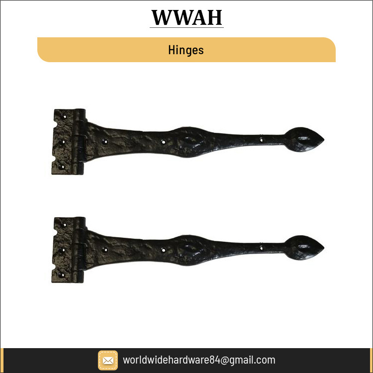 Wholesale Supply Door and Window Accessories Decorative cast Iron/Brass Door Closer Hinges in Black Finish at Low Price