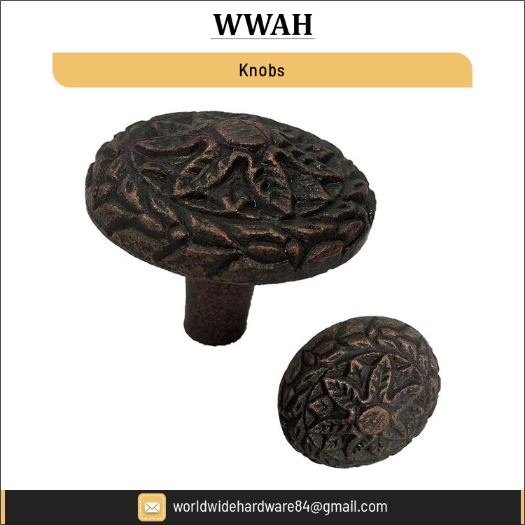 Bulk Selling Best Custom Design Solid Furniture Hardware Brass/Cast Iron Knobs Handle for Drawer, Door Cabinet