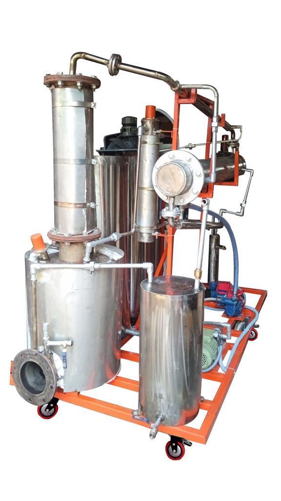 Efficient and economic 1000 lts per day waste engine oil to diesel distillation machine. pyrolysis equipment refinery filtration