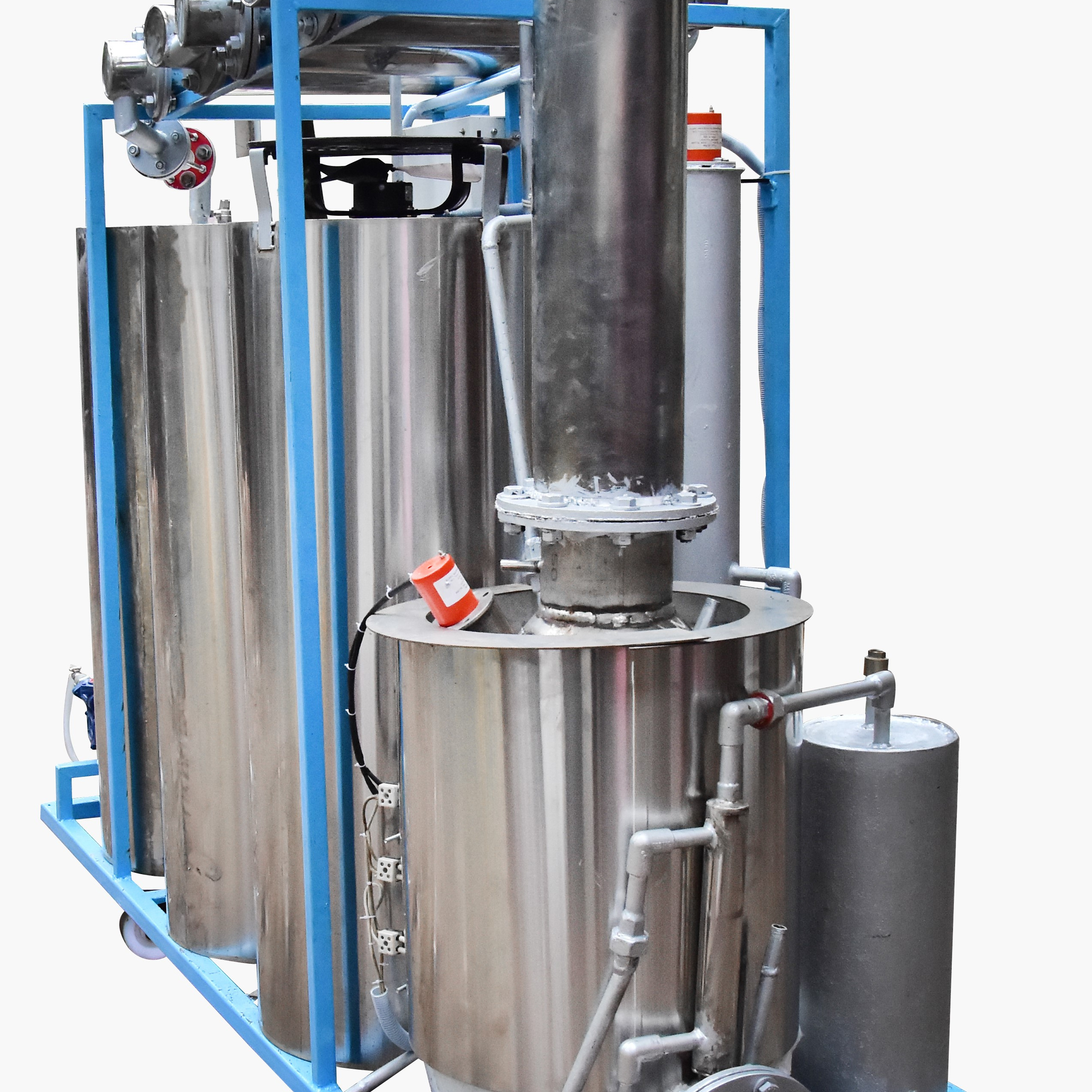 High class waste engine oil to diesel distillation equipment. pyrolysis method refinery smart operation economic filtration